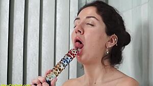 teen katty west fingers tight shaved pussy underwater in the bathtub for orgasm