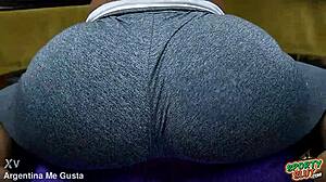 Gym Babe Shows Hard Round Ass And Deep Cameltoe In Tight Spandex Leggings