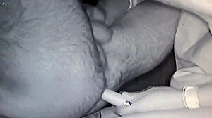 Jess uses vibe on hubby ass during blowjob