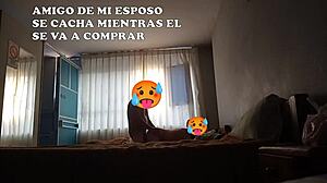 Friend Joins Bed While Husband Leaves For Training With Two Rented Beds