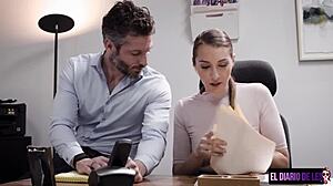 teen gives subtle blowjob hints leading to facial in this scene