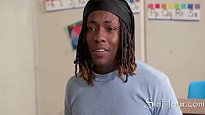 Is this late classroom lady lolly dames taking big black cock in first anal with mighty dee?