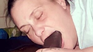 going to town on this beautiful cock with ball licking deepthroat gagging cum in mouth