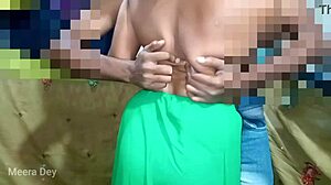 Indian Wife Kissing Black Cock in Homemade Couple Pussy Action