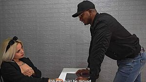 dangerous blonde criminal xiara dark swallows officer boris jacksons bbc in interracial police action