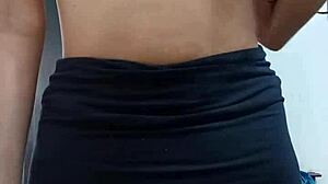 spy cam shows innocent girl's perfect tits as teen 18+