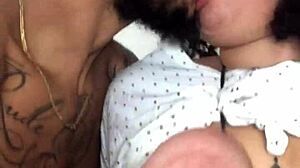 spank those big natural tits hard with choking and deepthroat domination