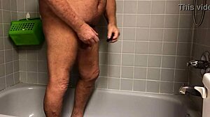 Shower warm up with intriguing ass bathing and vibrator toys