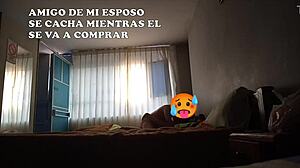 Friend Joins Bed While Husband Leaves For Training With Two Rented Beds