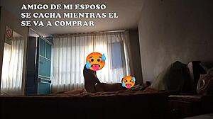 Friend Joins Bed While Husband Leaves For Training With Two Rented Beds