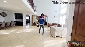 redhead cougar peaches rides rome major's big cock in wet pussy fuck