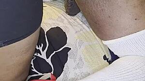 Ebony Wife In Costume Pegs Husband With Huge Dildo For Anal Humiliation Cum On Ass