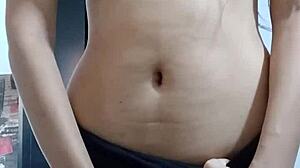 spy cam shows innocent girl's perfect tits as teen 18+