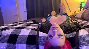 hey, that hellish makeup made the princess puke on her face