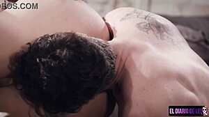 teen gives subtle blowjob hints leading to facial in this scene