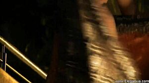 Oh man, this brunette mild Bollywood oriental cougar is dancing and stripping in such a teasing way.