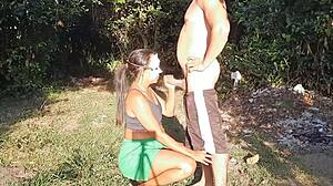 Bonneyuwu Slips Marbles into Condom for Wet Pussy Play in Homemade Teen Bed Session