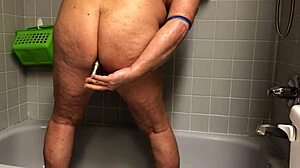 Shower warm up with intriguing ass bathing and vibrator toys