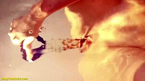 teen katty west fingers tight shaved pussy underwater in the bathtub for orgasm