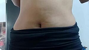 spy cam shows innocent girl's perfect tits as teen 18+