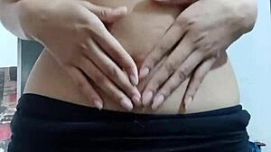 spy cam shows innocent girl's perfect tits as teen 18+