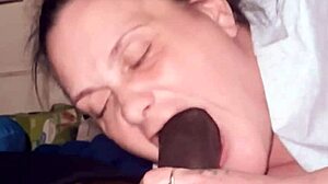 going to town on this beautiful cock with ball licking deepthroat gagging cum in mouth