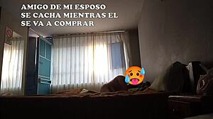 Friend Joins Bed While Husband Leaves For Training With Two Rented Beds