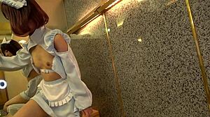 Whoa, check out this hardcore creampie action with a skinny cosplay babe riding cowgirl and getting licked in missionary!