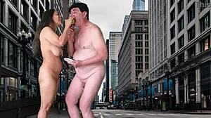 Are you ready for this wild New York temptation preview? Agarabas and Olpr dive into intense cock licking, blowjobs, and creampie action outdoors!