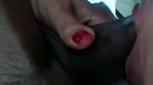 The naughty married woman sneaks into the hotel for an interracial blowjob on her wedding night. Passion builds as she explores forbidden desires with the African stranger.