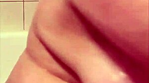 i gently wash my chubby body in the relaxing bathtub