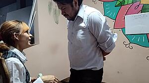 Peruvian Schoolgirl Thought Carpentry Class But Ends Up Nailed Hard