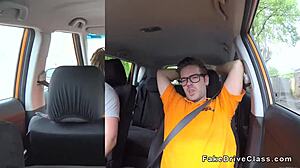 Fake Driving Instructor's Friend Pounds Blonde In Outdoor Classroom Group Session