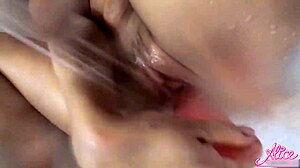 Will This Beautiful Girl's Sensual Pussy Play With Dildo And Shower Stream Lead To Orgasm In Bathing Cowgirl Ride?