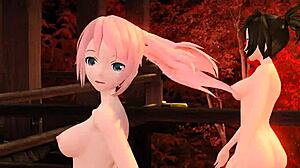 Why does Megurine Luka & Meiko show big ass and tits in Magnet Project Diva nude mod?