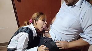 Peruvian Schoolgirl Thought Carpentry Class But Ends Up Nailed Hard