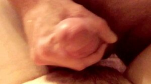 Her busty natural tits keep me hard. I pump cum in her pov.