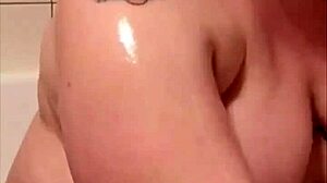 i gently wash my chubby body in the relaxing bathtub