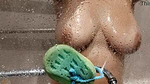 stepsister let me touch her perfect natural tits and ass in the shower