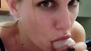 in this homemade compilation, the ukrainian milf wife takes rough deepthroat blowjobs and cumshots in her mouth on her knees
