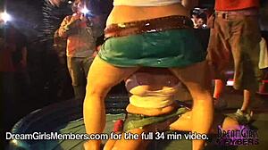 Housewives boldly unleash in wild wet t-shirt contest frenzy