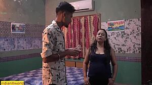 Young 18+ devar dives into milf bhabhi with intense doggystyle creampie in homemade indian action.