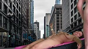 Are you ready for this wild New York temptation preview? Agarabas and Olpr dive into intense cock licking, blowjobs, and creampie action outdoors!