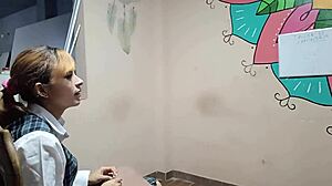 Peruvian Schoolgirl Thought Carpentry Class But Ends Up Nailed Hard