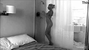 Sara Jay's Huge Strap-On Pounds Puma Swede Hard in Steamy Shower