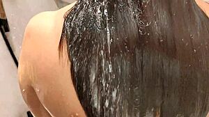 stepsister let me touch her perfect natural tits and ass in the shower