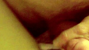 Her busty natural tits keep me hard. I pump cum in her pov.