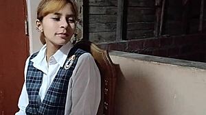 Peruvian Schoolgirl Thought Carpentry Class But Ends Up Nailed Hard