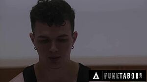 POSSESSED HOUSEWIFE AUGUST SKYE DRAINS LOCAL BOY IN ROUGH INTERRACIAL THREESOME WITH DOUBLE PENETRATION!