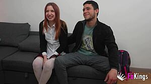 Young Girl Craves 12-Inch White Cock Breaking Pussy Astrid Ortiz Debuts at Fakings